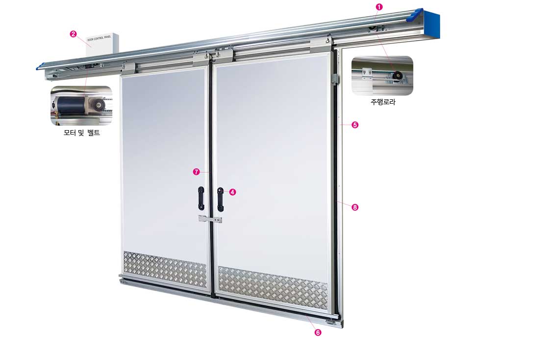 냉동창고용 도어 이미지